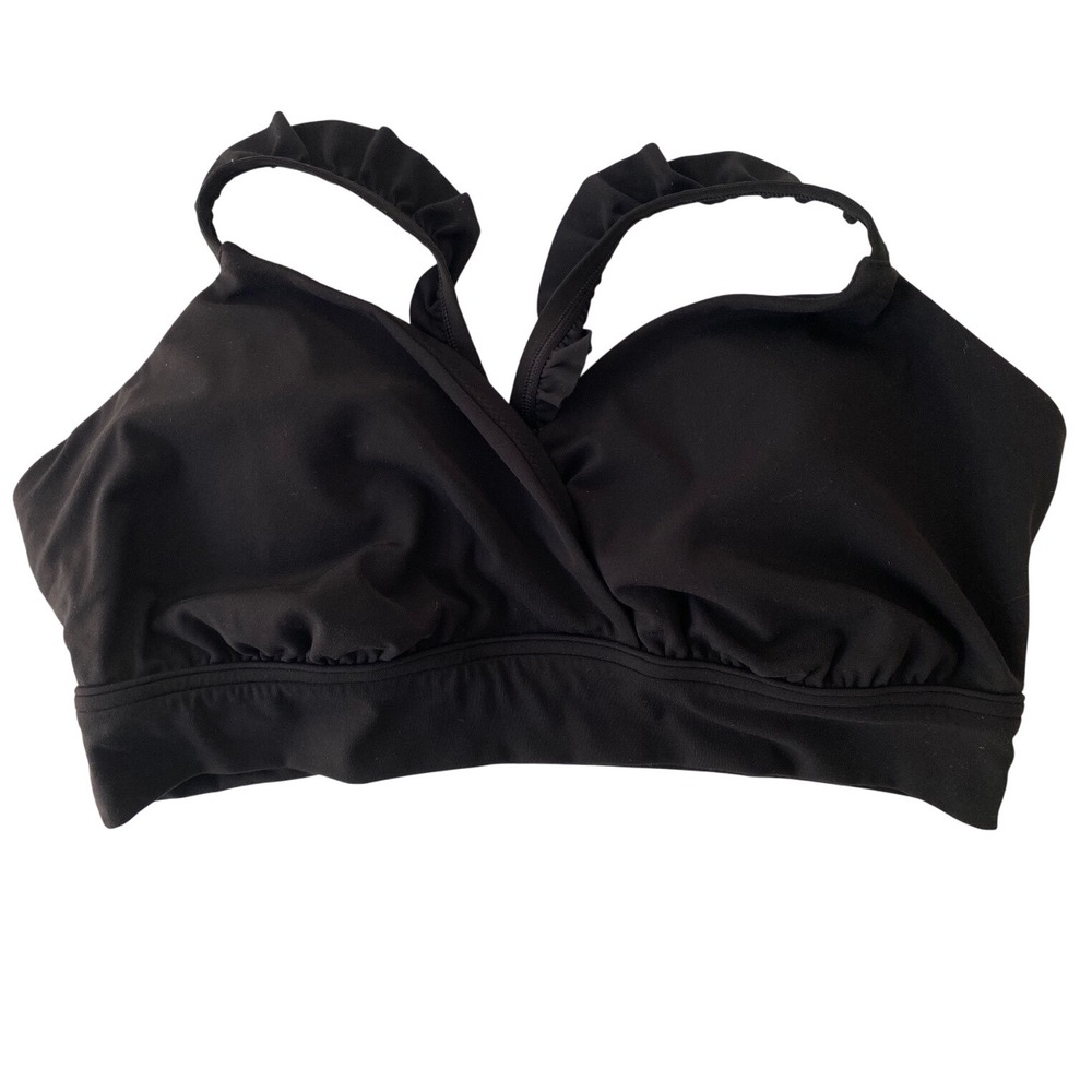 OFFLINE by Aerie Real Me‎ Extra Stretch Medium Support Woven Move On Top EUC